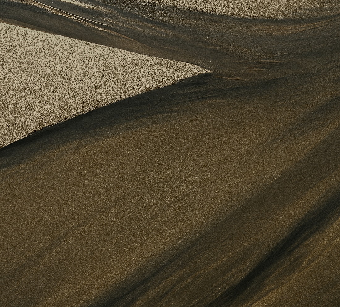 Abstract patterns in textured sandy surface.